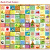 Tapis D'Activités En Mousse 4 Dalles - Fruits et lettres-0