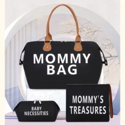 sac mommy bag noir