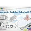 Ensemble de Baignoire Pliante Bébé 4 Pièces – De la Naissance à 3 Ans