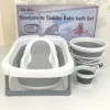 Ensemble de Baignoire Pliante Bébé 4 Pièces – De la Naissance à 3 Ans