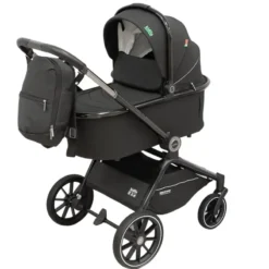 Pack Poussette Trio Élégance Kidilo – Nacelle + Siège Auto + Poussette + Sac à Dos, dès la Naissance