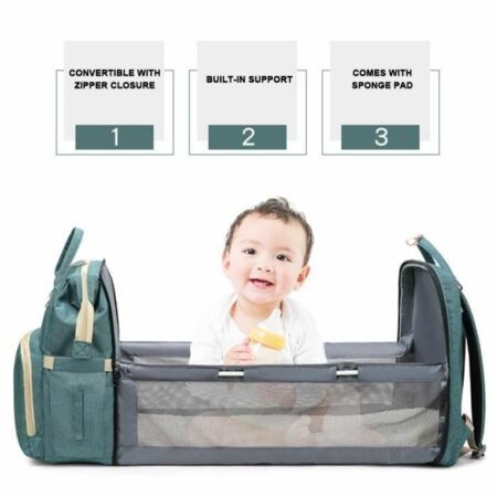 Sac a dos Multifonction couffin + attache poussette-23988