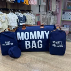 Sac à langer Mommy Bag + 2 Trousses + porte sucette