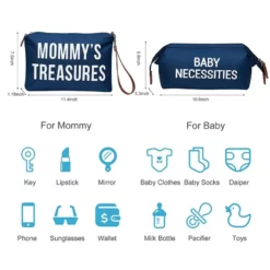 Sac à langer Mommy Bag + 2 Trousses + porte sucette