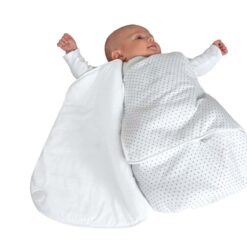 Douillette naissance cache-coeur 55 cm étoiles - Candide-24598