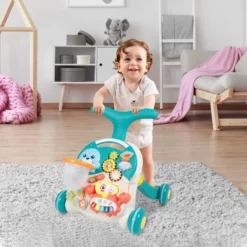 Trotteur et table d'activité interactive 2 en 1 - Huanger