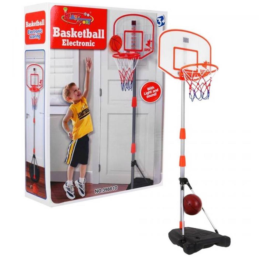Panier De Basket Réglable Pour Enfant 120cm - Avec Ballon Et Base à Remplir D'Eau/Sable - Extérieur