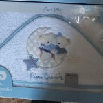 Cape de bain bébé à capuche brodée – Pierre cardin-0