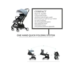 Poussette Légère Compacte – GUBI Aluminium