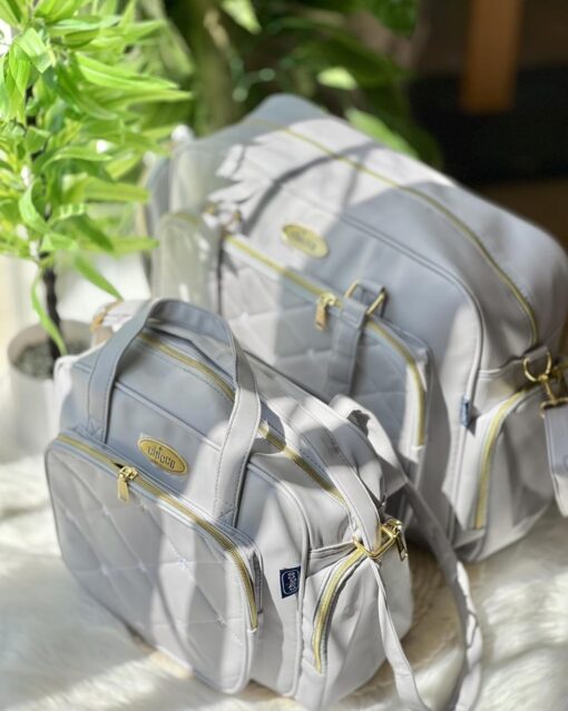 Sac à Langer Duo Grand & Petit Multi-rangements - porte bouteille et tapis offerts