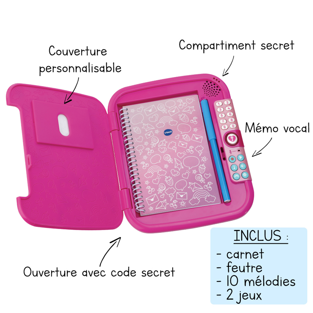 KidiSecrets - Mon journal intime magique - Vtech - Allobebe Maroc