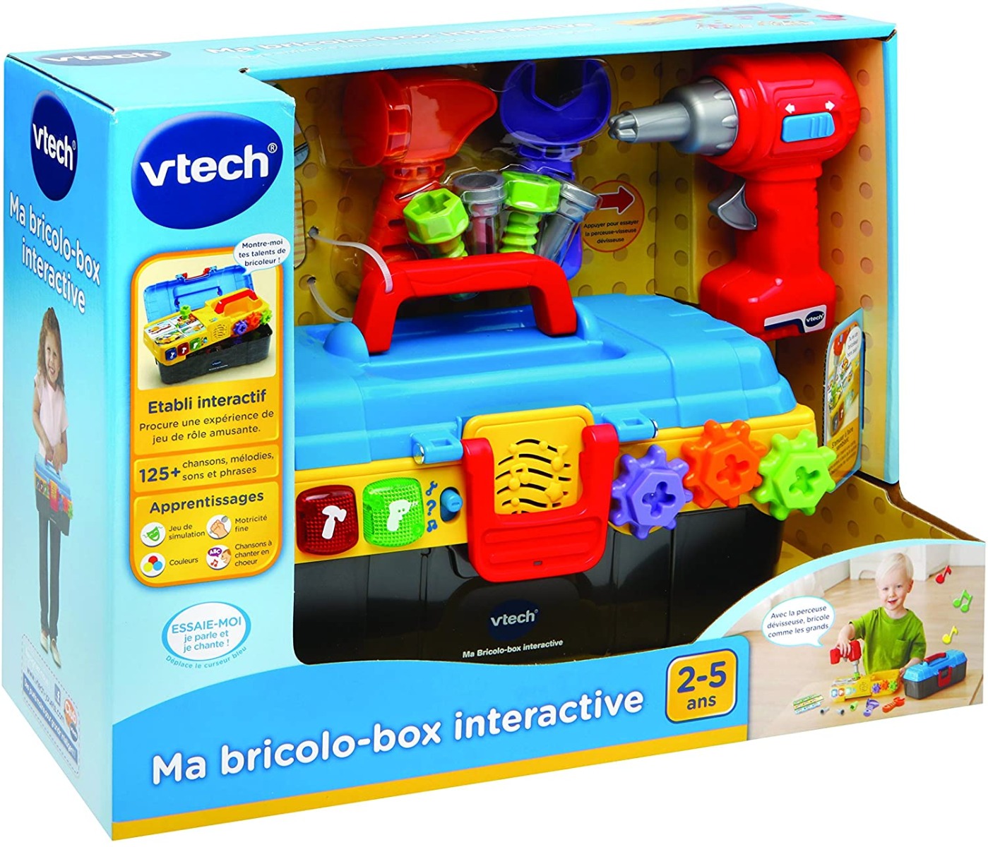 VTech - Boîte à outils pour enfant - Ma super boîte à outils interactive