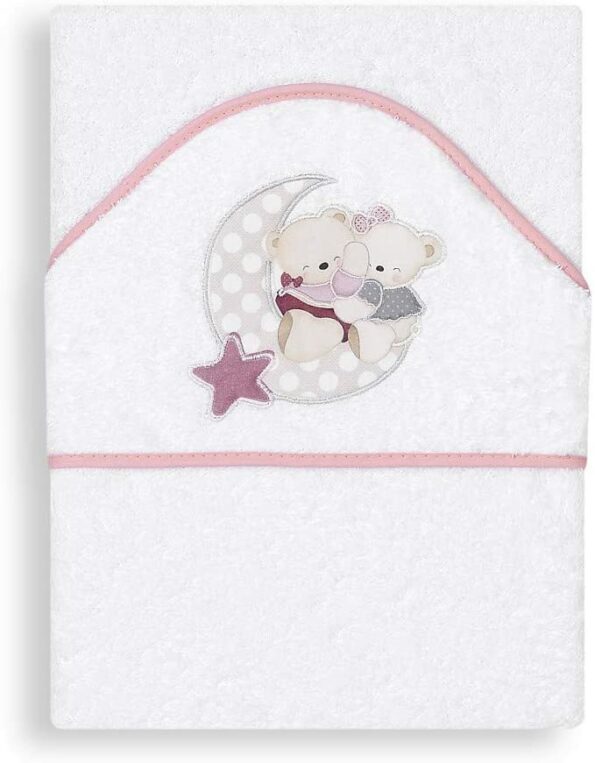 Cape de bain bébé à capuche brodée – Pierre cardin-24340
