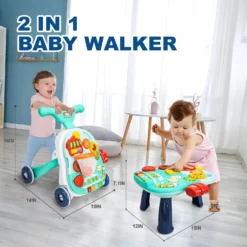 Trotteur 2 en 1 huanger avec sa table
