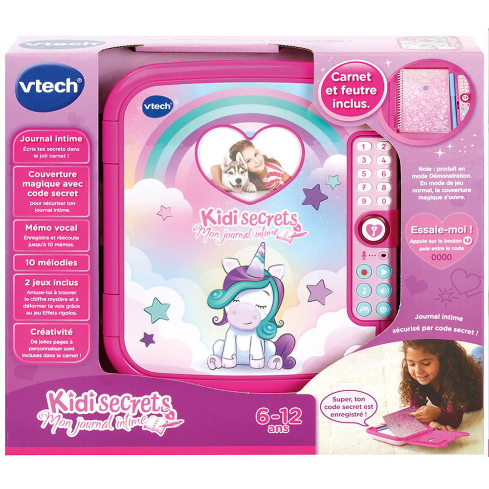 KidiSecrets - Mon journal intime magique - Vtech - Allobebe Maroc