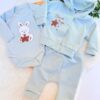Jogging bébé fille brodé Lapin - Le Trio Cardigan 100% Coton