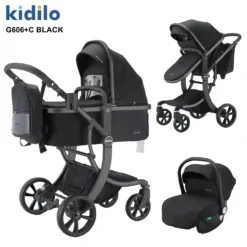 Pack Poussette bébé naissance deluxe G-606 - KIDILO