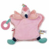 Marionnette & Doudou 2 en 1 Flamand Rose- Eurekakids-0