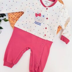 Grenouillère Bébé Coton Motif Chaton – Ultra Confortable