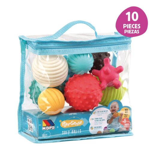 Balles Sensorielles Soft 10 Pcs - Molto-0