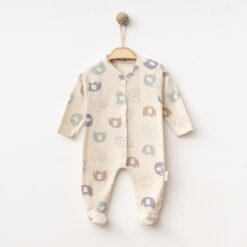 Promo Grenouillère 100% Coton Hypoallergénique - Motif éléphant