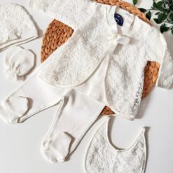 allobebe-pack naissance Baptême Bébé Fille Dentelle – Set Complet
