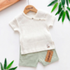 t-shirt Short bébé Coton Organique 0-3mois - Caramell