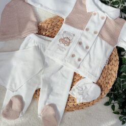 Pack Naissance 5 Pcs - Élégant Doux en Coton Premium