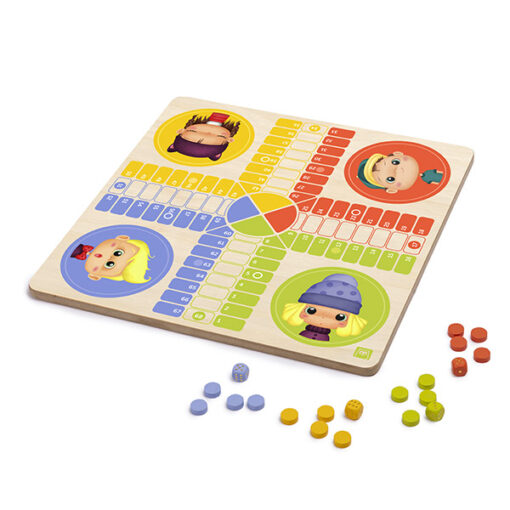 Parchis et jeu d'oie 2 en 1- Eurekakids-0