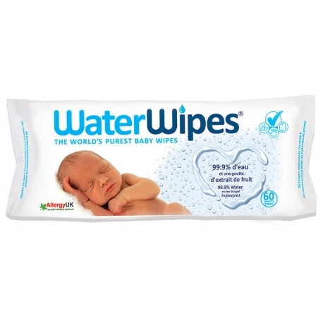 Lingettes bébé 60 pièces –  Waterwipes-0