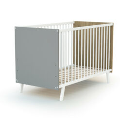 Lit carnaval Hêtre gris 60x120 -25216