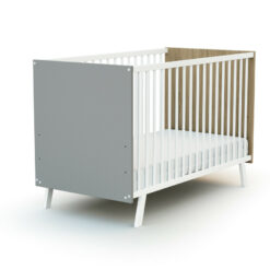 Lit carnaval Hêtre gris 60x120 -0