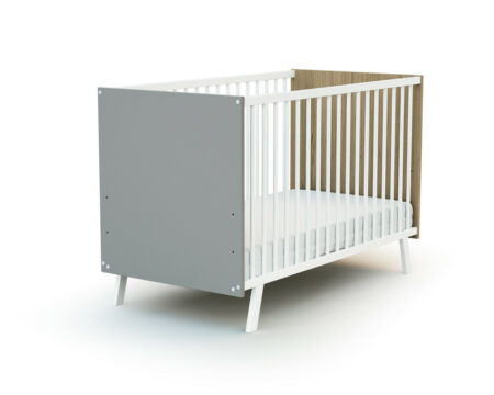 Lit carnaval Hêtre gris 60x120 -0