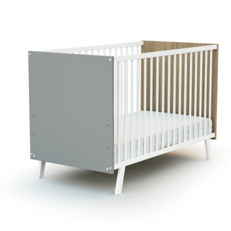 Lit carnaval Hêtre gris 60x120 -0