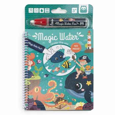 Cahier à colorier à l'eau Magic Water - Eurekakids-0