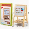 Tableau Éducatif Multifonction en Bois – Double Face Magnétique et Boulier