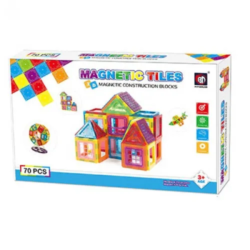 Jeu de Construction Magnétique,42 Bâtons Magnétiques de Construction,Jouets  de Blocs de Construction colorés pour enfant