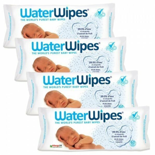 Pack lingettes bebe 4×60 unite –   Waterwipes-0