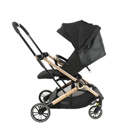 Poussette Rotative à 360° Baobaohao – Noire reversible
