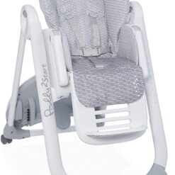 Chaise Haute Polly2Start Gris Acier - Chicco-25250