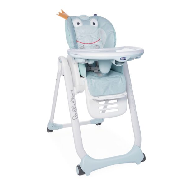 Chaise Haute Polly2Start Bleu Froggy – Chicco-25266