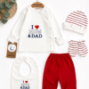 Pack naissance bébé 5 pcs Pur Coton - Love Mum Dad