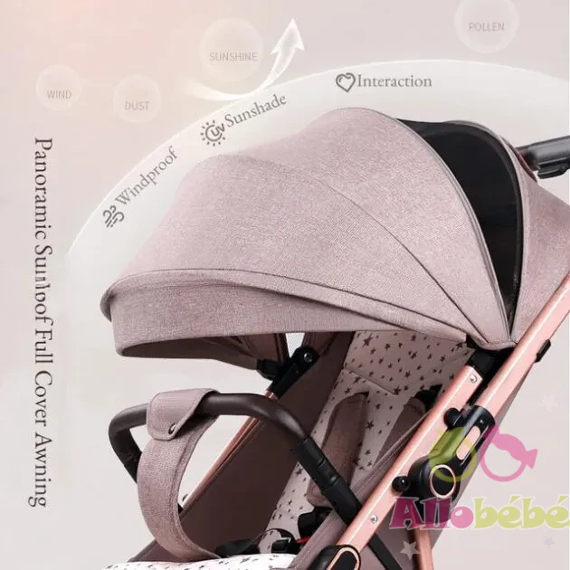 Poussette révérsible Compacte  kidilo - Z8 5 canopy Poussette Bidirectionnelle – Kidilo