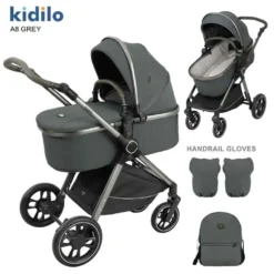 Pack Poussette A8+C Pour Bebe – Kidilo grise