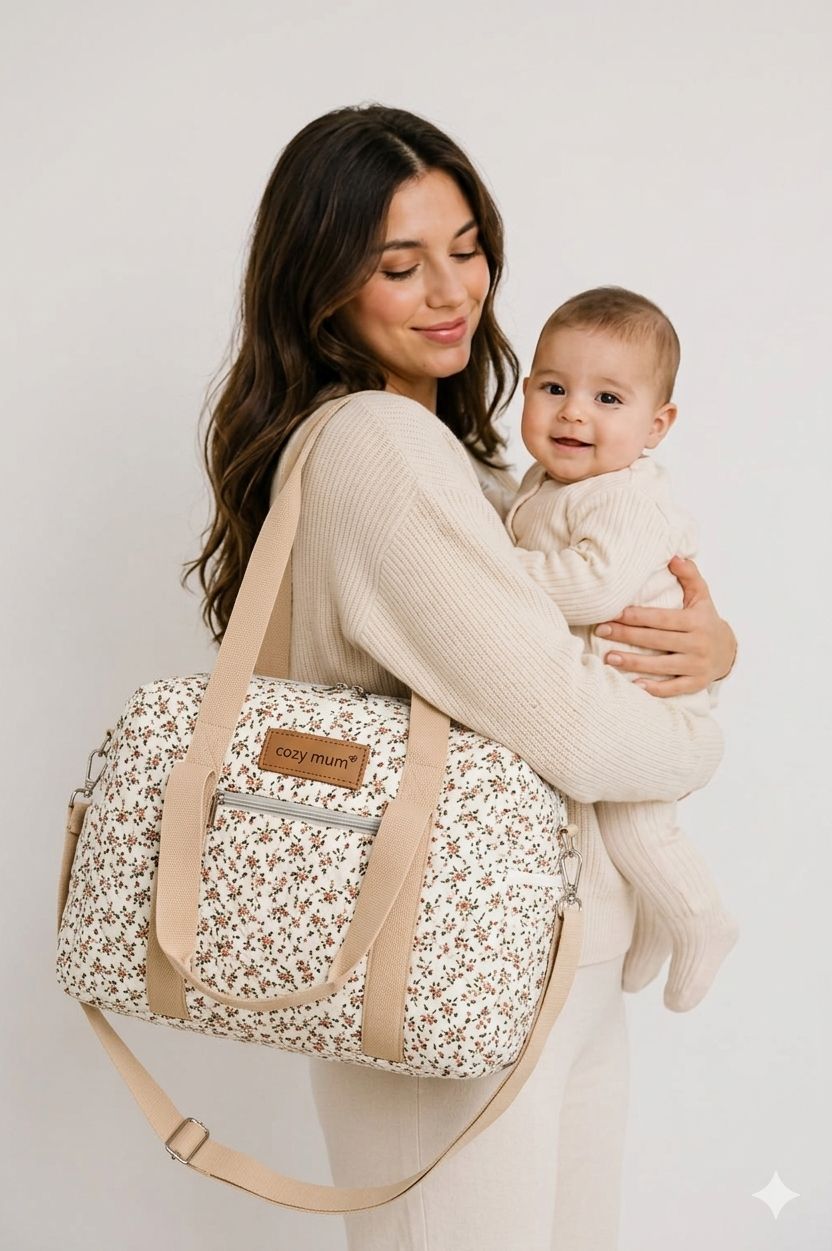 Sac à Langer XL Cozy Mum - Élégant Spacieux avec Tapis de Change