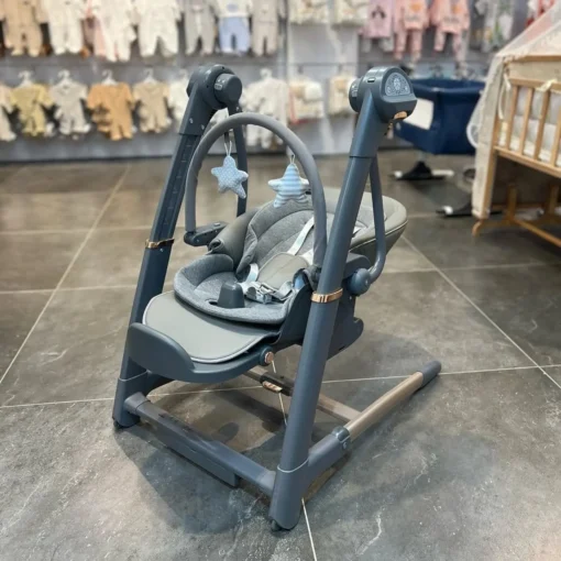 Chaise haute balançoire 3 en 1 pour bébé – kidilo gris