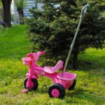 Licorne Mon Premier Tricycle Avec Poignée Parentale – Dolu-0