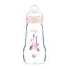 Biberon en verre Feel Good 260ml rose - Mam