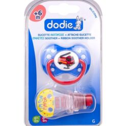Sucette anatomique en silicone 6+ mois et attache-sucette pratique - Confort et sécurité pour bébé