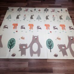 Tapis Centre déveil XPE épais Motif London & animaux-26622